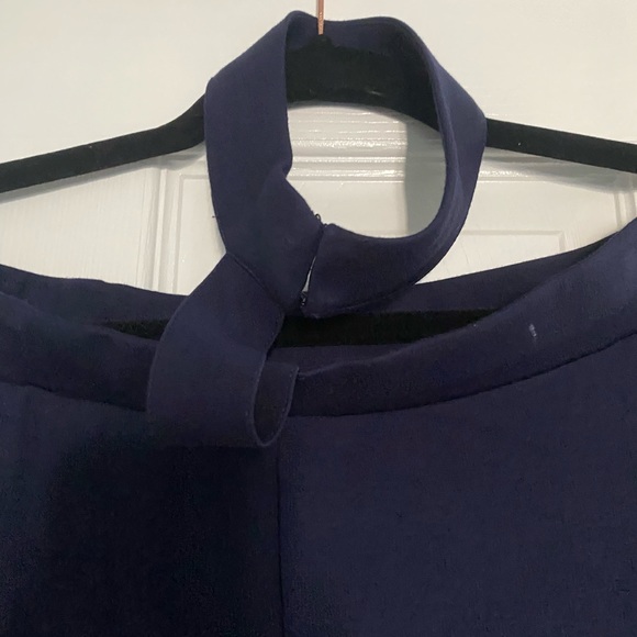 Venus size small off the shoulder navy dress - Picture 4 of 5